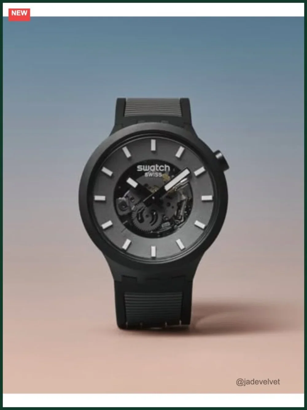 Swatch Big Bold Biosourced Lacquered Unisex Watch Automatic Waterproof 47mm
